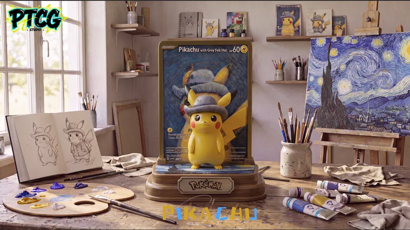 Pikachu cos Vincent van Gogh