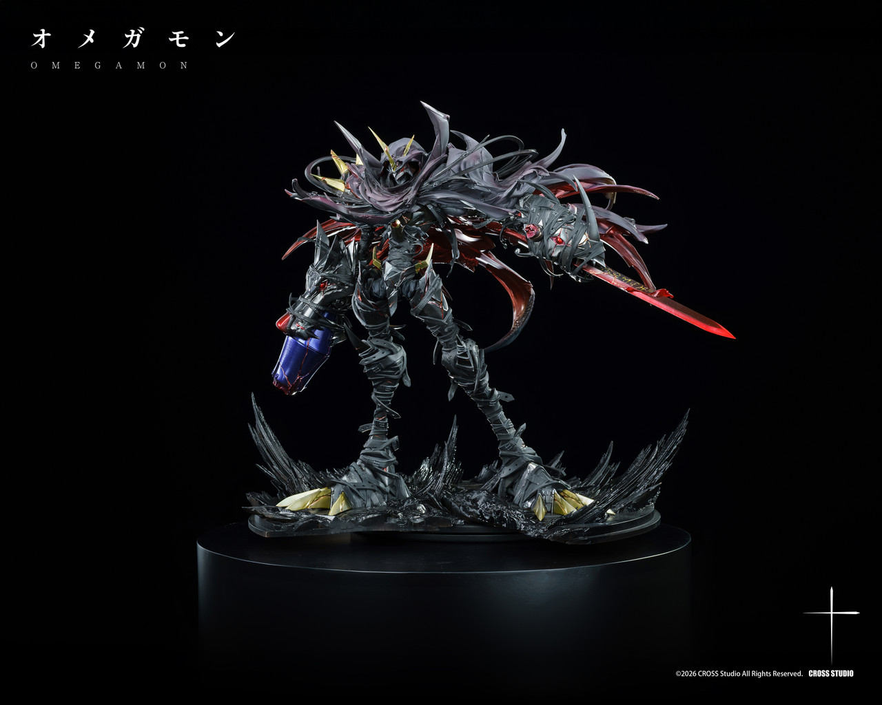 Omegamon Zwart Defeat